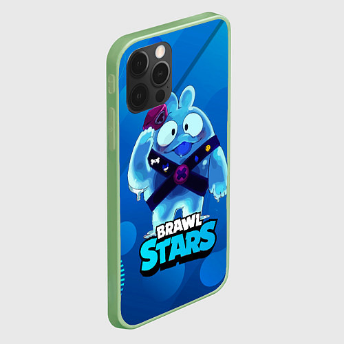 Чехол iPhone 12 Pro Max Сквик Squeak Brawl Stars / 3D-Салатовый – фото 2