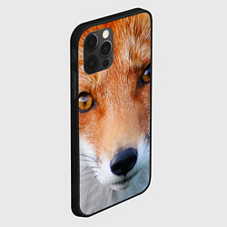Чехол для iPhone 12 Pro Max Крупно мордочка лисы, цвет: 3D-черный — фото 2