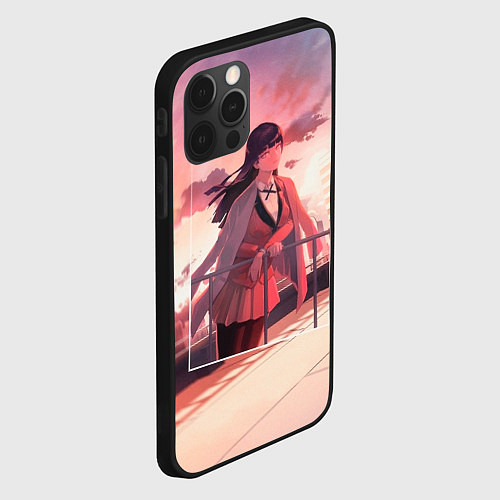 Чехол iPhone 12 Pro Max Kakegurui Yumeko Jabami art / 3D-Черный – фото 2