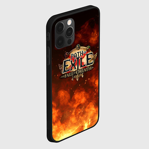 Чехол iPhone 12 Pro Max Path of Exile Logo Путь изгнанника Лого Z / 3D-Черный – фото 2