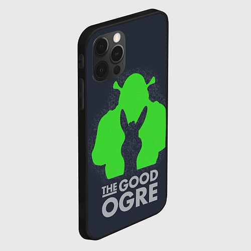Чехол iPhone 12 Pro Max Shrek: Im good ogre / 3D-Черный – фото 2