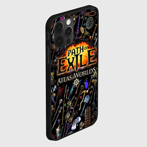 Чехол iPhone 12 Pro Max Path of Exile / 3D-Черный – фото 2