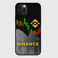 Чехол для iPhone 12 Pro Max BINANCE БИНАНС ГРАФИК, цвет: 3D-черный