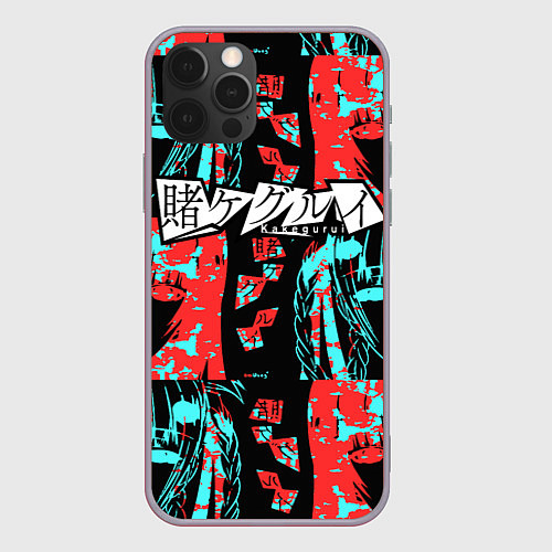 Чехол iPhone 12 Pro Max Kakegurui Безумный азарт / 3D-Серый – фото 1