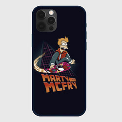 Чехол для iPhone 12 Pro Max Back to Futurama, цвет: 3D-черный