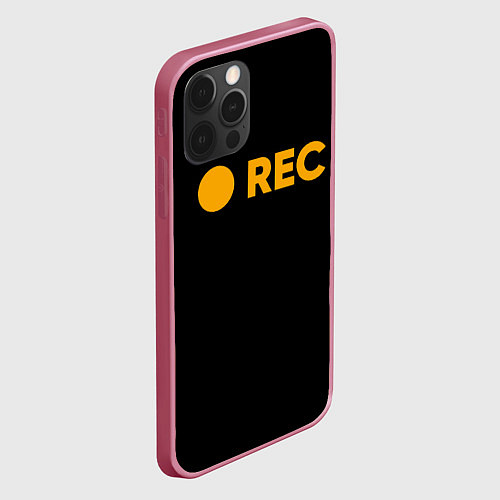 Чехол iPhone 12 Pro Max REC / 3D-Малиновый – фото 2