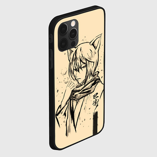 Чехол iPhone 12 Pro Max Kitsune Tomoe / 3D-Черный – фото 2