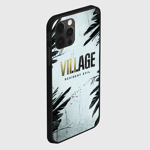 Чехол iPhone 12 Pro Max Resident Evil Village Crow / 3D-Черный – фото 2