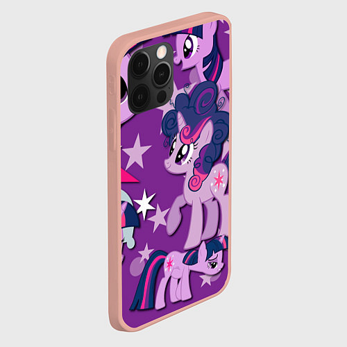 Чехол iPhone 12 Pro Max Twilight Sparkle / 3D-Светло-розовый – фото 2