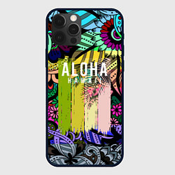 Чехол для iPhone 12 Pro Max АЛОХА ГАВАЙИ ALOHA HAWAII, цвет: 3D-черный