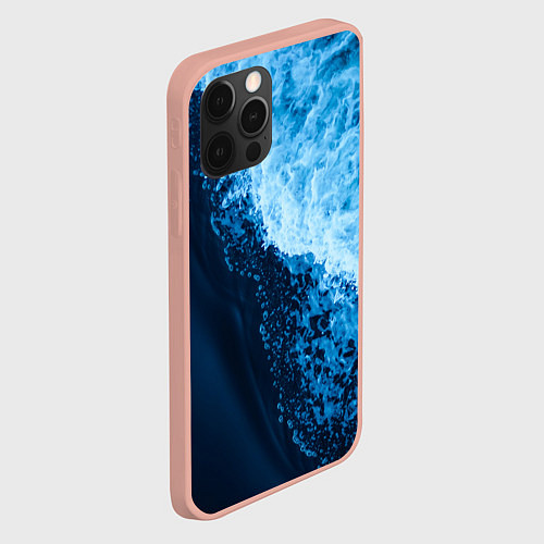 Чехол iPhone 12 Pro Max Море / 3D-Светло-розовый – фото 2