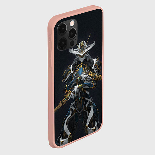 Чехол iPhone 12 Pro Max Warframe game / 3D-Светло-розовый – фото 2