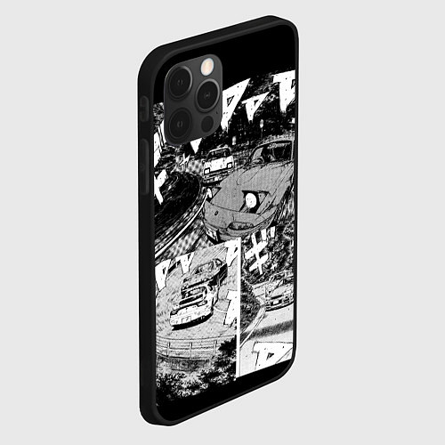 Чехол iPhone 12 Pro Max Initial d / 3D-Черный – фото 2