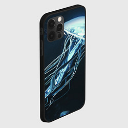 Чехол для iPhone 12 Pro Max Рисунок медуза, цвет: 3D-черный — фото 2