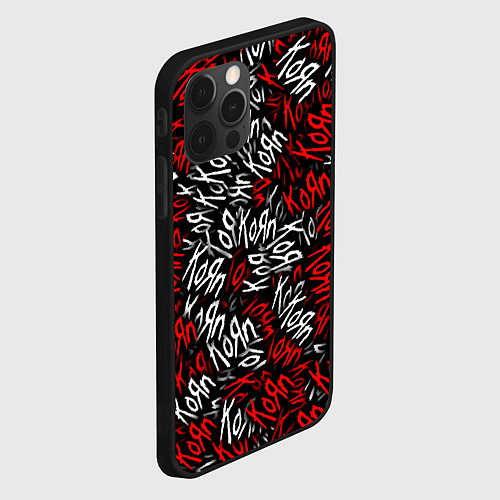 Чехол iPhone 12 Pro Max KoЯn KoЯn KoЯn / 3D-Черный – фото 2