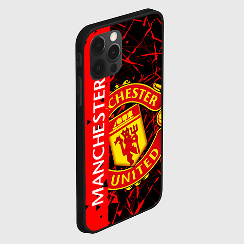 Чехол iPhone 12 Pro Max МАНЧЕСТЕР MANCHESTER UNITED / 3D-Черный – фото 2