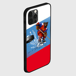Чехол для iPhone 12 Pro Max Русский хоккей, цвет: 3D-черный — фото 2