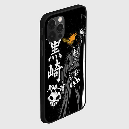 Чехол iPhone 12 Pro Max Bleach, Ичиго с мечом / 3D-Черный – фото 2