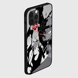 Чехол для iPhone 12 Pro Max Черный Аста демон Чёрный клевер, цвет: 3D-черный — фото 2