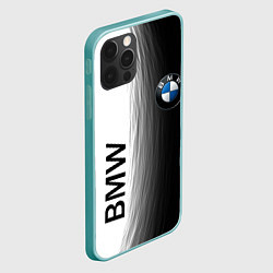 Чехол для iPhone 12 Pro Max Black and White BMW, цвет: 3D-мятный — фото 2