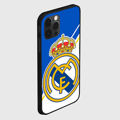 Чехол iPhone 12 Pro Max REAL MADRID РЕАЛ МАДРИД / 3D-Черный – фото 2