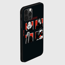 Чехол для iPhone 12 Pro Max BLACKPINK Red and black, цвет: 3D-черный — фото 2