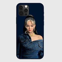 Чехол для iPhone 12 Pro Max Jennie jeans, цвет: 3D-черный