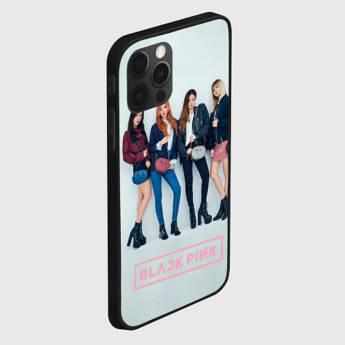 Чехол iPhone 12 Pro Max Blackpink Squad / 3D-Черный – фото 2