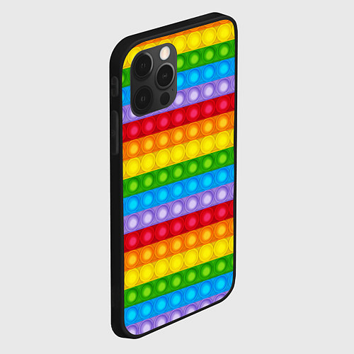 Чехол iPhone 12 Pro Max Pop It / 3D-Черный – фото 2