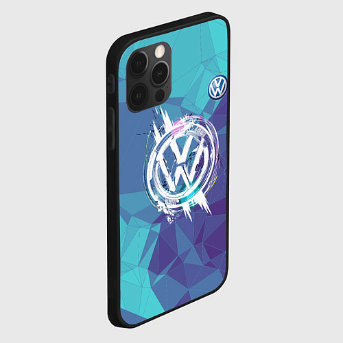 Чехол iPhone 12 Pro Max VOLKSWAGEN / 3D-Черный – фото 2