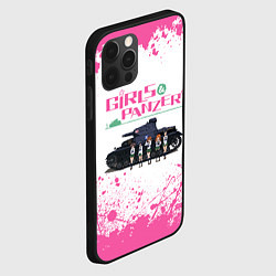 Чехол для iPhone 12 Pro Max Девушки и танки Pink Z, цвет: 3D-черный — фото 2