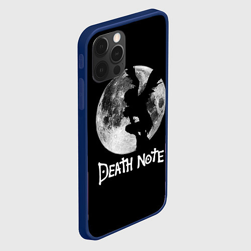 Чехол iPhone 12 Pro Max Мрачный Рюк Death Note / 3D-Тёмно-синий – фото 2