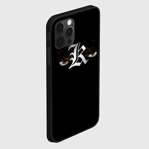 Чехол iPhone 12 Pro Max КИРА глаза DEATH NOTE / 3D-Черный – фото 2