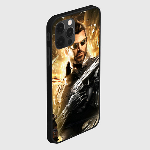 Чехол iPhone 12 Pro Max Adam Jensen / 3D-Черный – фото 2