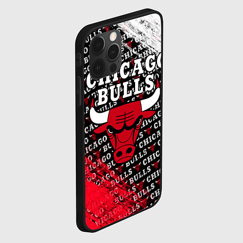 Чехол iPhone 12 Pro Max CHICAGO BULLS 6 / 3D-Черный – фото 2