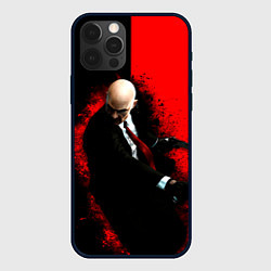 Чехол для iPhone 12 Pro Max Hitman splash, цвет: 3D-черный