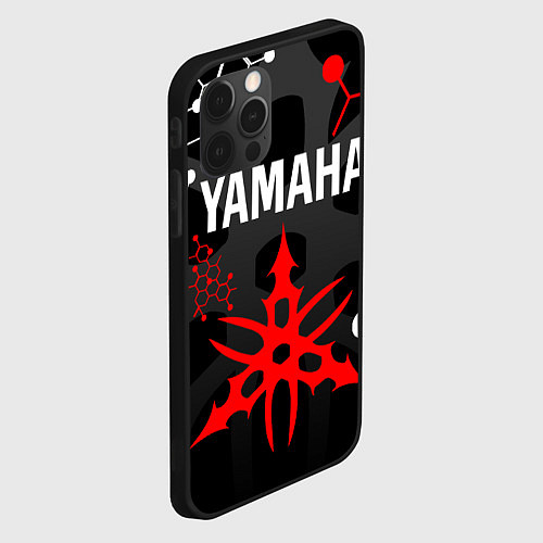 Чехол iPhone 12 Pro Max YAMAHA ЯМАХА МОТОСПОРТ / 3D-Черный – фото 2