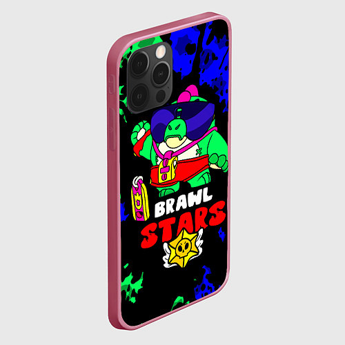 Чехол iPhone 12 Pro Max Buzz, Базз Brawl Stars / 3D-Малиновый – фото 2