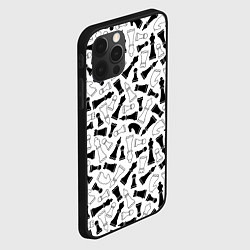 Чехол для iPhone 12 Pro Max Шахматы, цвет: 3D-черный — фото 2
