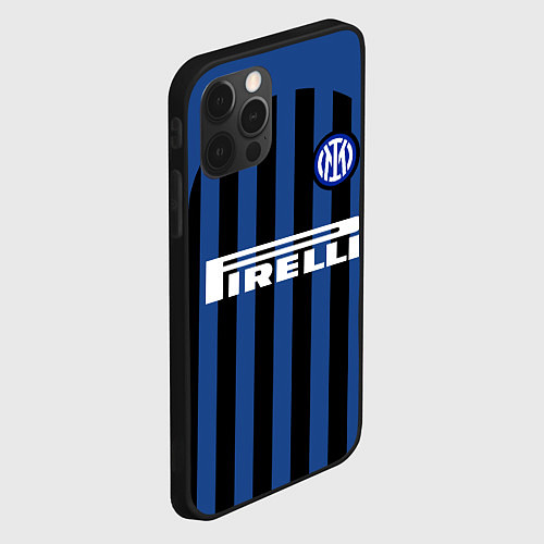 Чехол iPhone 12 Pro Max INTER MILAN / 3D-Черный – фото 2