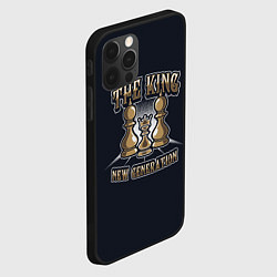 Чехол для iPhone 12 Pro Max Шахматный Король, цвет: 3D-черный — фото 2