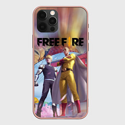 Чехол для iPhone 12 Pro Max FREEFIRE САЙТАМА Z, цвет: 3D-светло-розовый