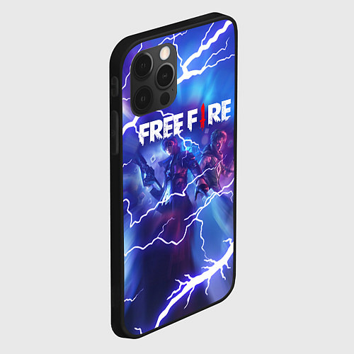 Чехол iPhone 12 Pro Max FREEFIRE КОРОЛЕВСКАЯ БИТВА Z / 3D-Черный – фото 2