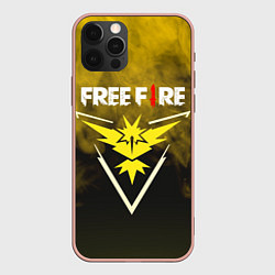 Чехол для iPhone 12 Pro Max FREEFIRE YELLOW SMOKE Z, цвет: 3D-светло-розовый