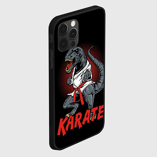 Чехол iPhone 12 Pro Max KARATE T-REX / 3D-Черный – фото 2