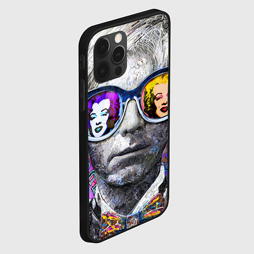 Чехол iPhone 12 Pro Max Andy Warhol Энди Уорхол / 3D-Черный – фото 2