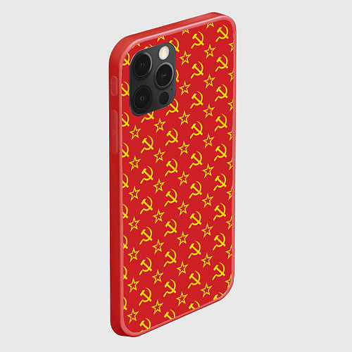 Чехол iPhone 12 Pro Max СССР / 3D-Красный – фото 2
