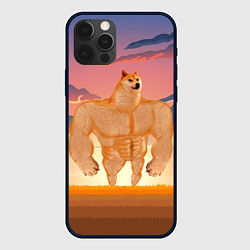 Чехол для iPhone 12 Pro Max Мем собака качок DOGE, цвет: 3D-черный