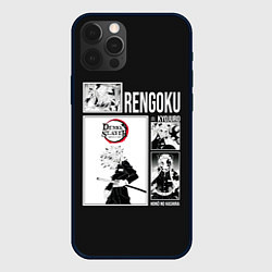 Чехол для iPhone 12 Pro Max Rengoku, цвет: 3D-черный