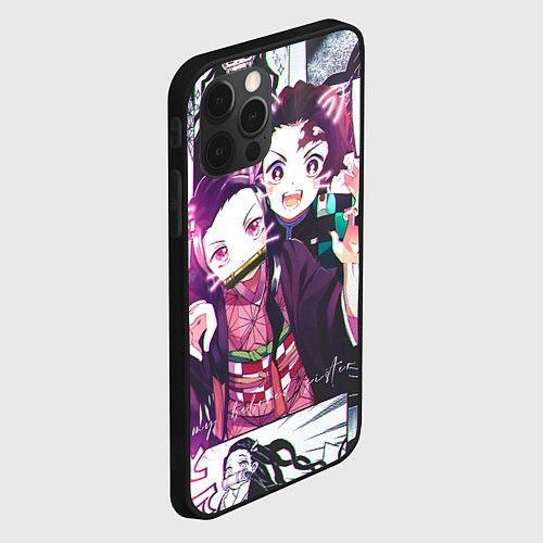 Чехол iPhone 12 Pro Max Семья Камадо / 3D-Черный – фото 2